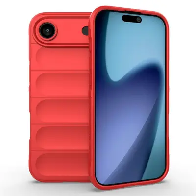 AMORUS iPhone Air Mobilskal Shockproof TPU Rugged - Röd