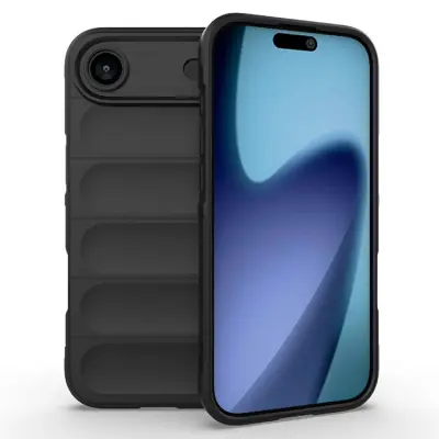 AMORUS iPhone Air Mobilskal Shockproof TPU Rugged - Svart