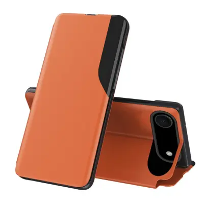 Amorus iPhone Air Mobilskal Folio Flip Stativ PU-Läder - Orange
