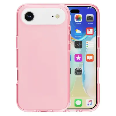 AMORUS iPhone Air Mobilskal Shockproof - Clear Rosa