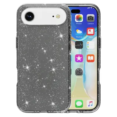 AMORUS iPhone Air Mobilskal Shockproof - GlitterSvart