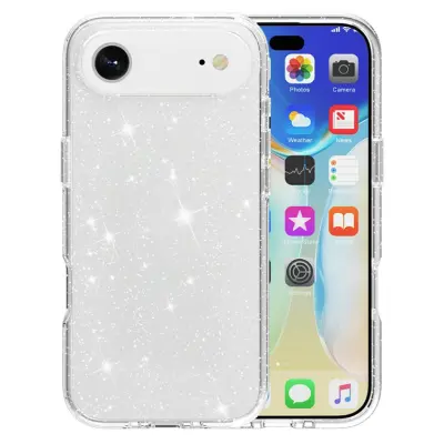 AMORUS iPhone Air Mobilskal Shockproof - GlitterVit