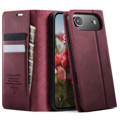 Caseme iPhone Air Plånboksfodral RFID-Skydd 033 - Röd