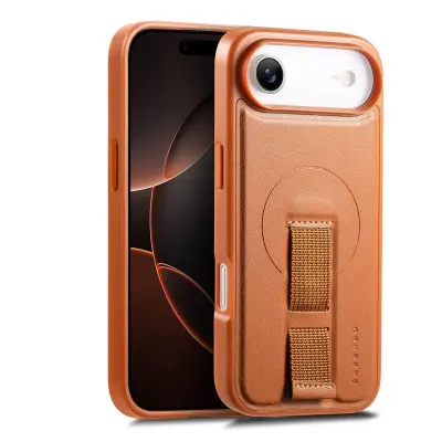 CASENEO iPhone Air Fodral Magnetiskt KonstLäder - Brun