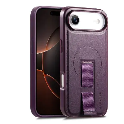 CASENEO iPhone Air Fodral Magnetiskt KonstLäder - Lila