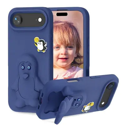 D.G Ming iPhone Air Case Kickstand Shockproof EVA - Blå