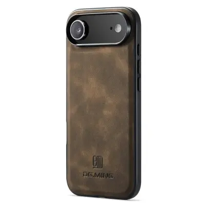 DG.MING iPhone Air Mobilskal PU Läder Hybrid - Brun