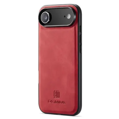 DG.MING iPhone Air Mobilskal PU Läder Hybrid Röd