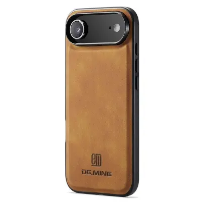 DG.MING iPhone Air Mobilskal PU Läder PC + TPU Hybrid - Brun
