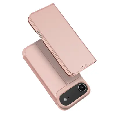 Dux Ducis iPhone 17 AirPlånboksfodral Skin Pro Läder - Rosa