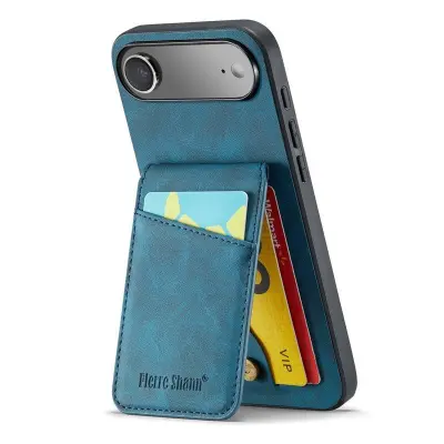 FIERRE SHANN 023 iPhone Air Fodral KonstLäder - Blå