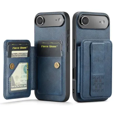 FIERRE SHANN 024 iPhone Air Fodral KonstLäder - Blå