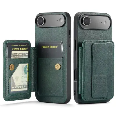 FIERRE SHANN 024 iPhone Air Fodral KonstLäder - Grön
