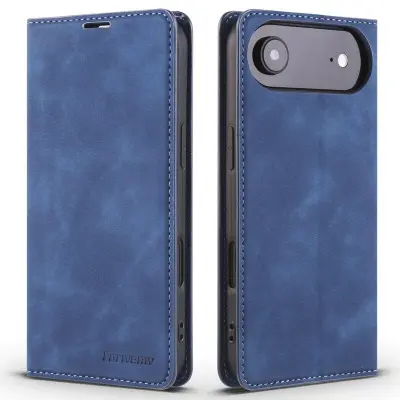 FORWENW iPhone Air Plånboksfodral Konstläder - Blå