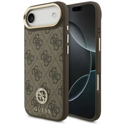 Guess iPhone 17 Air Mobilskal Magsafe Strass Logo - Brun