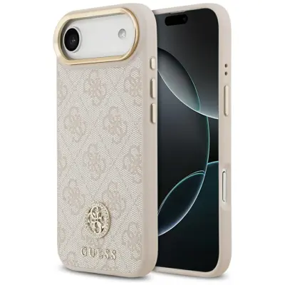 Guess Mobilskal till iPhone 17 Air Magsafe Strass Logo - Rosa