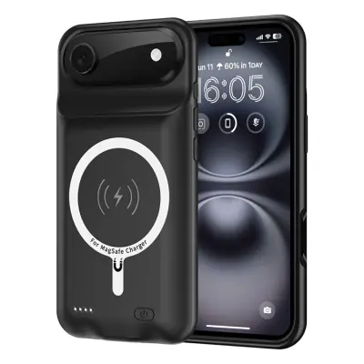 iPhone Air Batteriskal Magafe 6000mAh - Svart