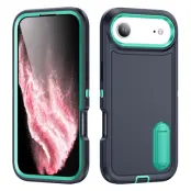 iPhone Air Mobilskal Kickstand Silikon - Mörkblå/Ljusgrön