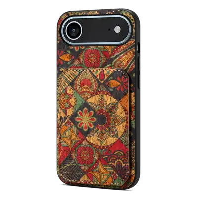 iPhone Air Mobilskal Korthållare Blommor - Höst / Gul