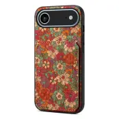 iPhone Air Mobilskal Korthållare Blommor - Sommar / Röd