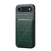 Mobilskal till iPhone Air Korthållare Crocodile Textured - Grön