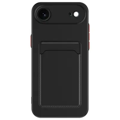 iPhone Air Mobilskal Korthållare TPU - Svart