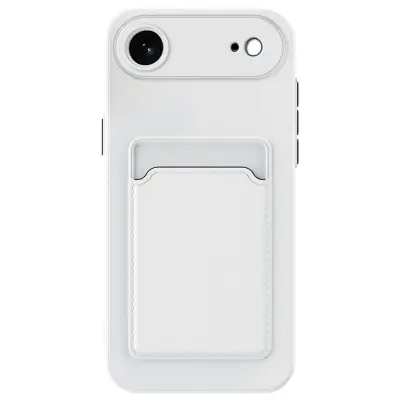 iPhone Air Mobilskal Korthållare TPU - Vit