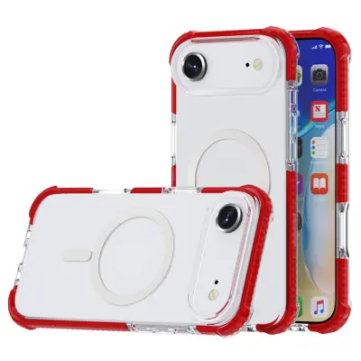 iPhone Air Mobilskal MagSafe Förstärkta Hörn Acrylic - Röd