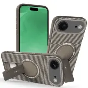 iPhone Air Mobilskal MagSafe Kickstand Carbon Fiber - Brun