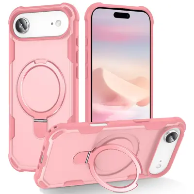 iPhone Air Mobilskal MagSafe Kickstand Shockproof - Rosa
