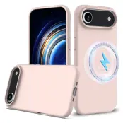 iPhone Air Mobilskal MagSafe Silikon Anti-Drop - Rosa