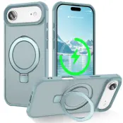 iPhone Air Mobilskal MagSafe TPU+PC Kickstand - Sjöblå