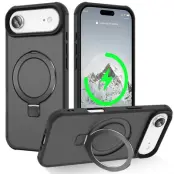 iPhone Air Mobilskal MagSafe TPU+PC Kickstand - Svart
