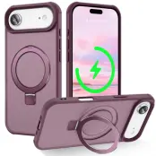 iPhone Air Mobilskal MagSafe TPU+PC Kickstand - Vinröd