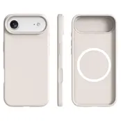 iPhone 17 Air Mobilskal MagSafe Ultra Thin Silicone - Antique Vit