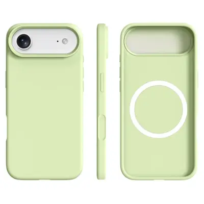 iPhone 17 Air Mobilskal MagSafe Ultra Thin Silicone - Avocado Grön