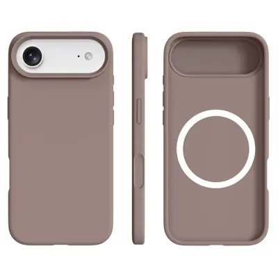 iPhone 17 Air Mobilskal MagSafe Ultra Thin Silicone - Chestnut Brun
