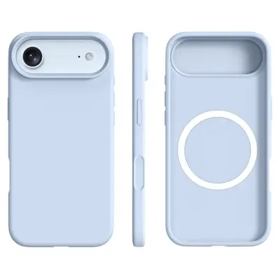 iPhone 17 Air Mobilskal MagSafe Ultra Thin Silicone - Cloud Blå