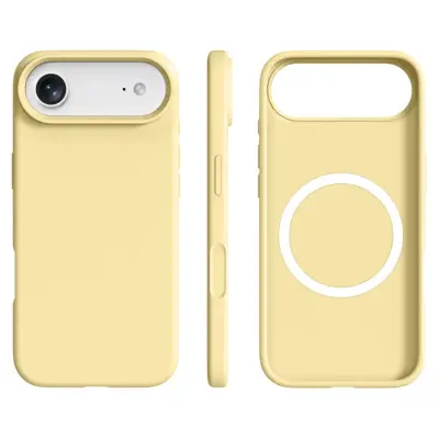 iPhone 17 Air Mobilskal MagSafe Ultra Thin Silicone - Gul