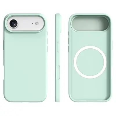 iPhone 17 Air Mobilskal MagSafe Ultra Thin Silicone - Ljusgrön