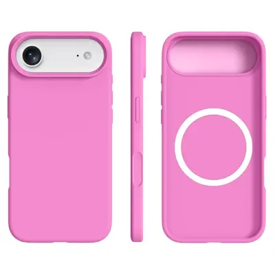 iPhone 17 Air Mobilskal MagSafe Ultra Thin Silicone - Rosa Rosa