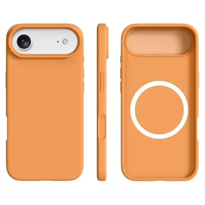iPhone 17 Air Mobilskal MagSafe Ultra Thin Silicone - Sunset Orange