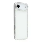 iPhone Air Mobilskal Rhinestone Edge - Glitter Vit