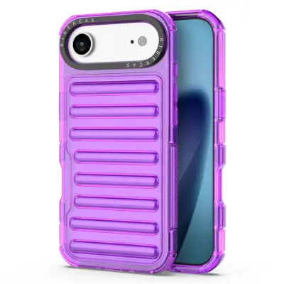 iPhone Air Mobilskal Stripe Design Detachable - Lila