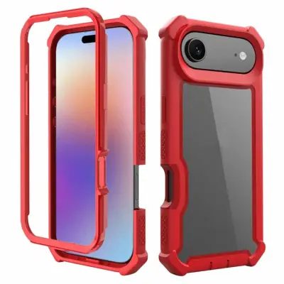 iPhone 17 Air Mobilskal TPU + PC Shockproof - Röd