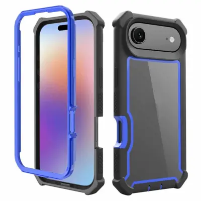 iPhone 17 Air Mobilskal TPU + PC Shockproof - Svart/Blå