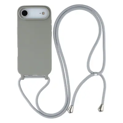 iPhone Air Mobilskal TPU Shockproof med Lanyard - Grå
