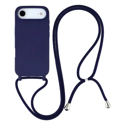 iPhone Air Mobilskal TPU Shockproof med Lanyard - Mörkblå