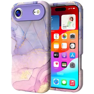 iPhone 17 Air Mobilskal Vattentryck - P-GWL10027 (Lila)