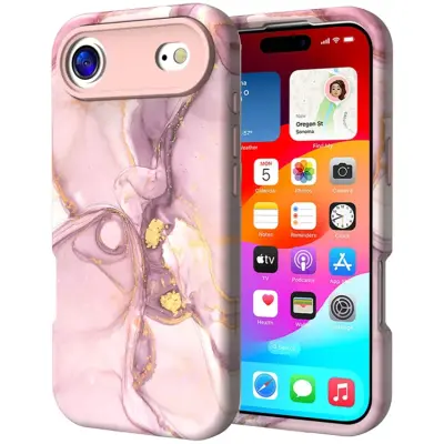 iPhone 17 Air Mobilskal Vattentryck - P-GWL10031 (Roséguld)